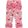 Rufflebutts Baby Girls Ruffle Leggings With Signature Rear Ruffles In Pink
