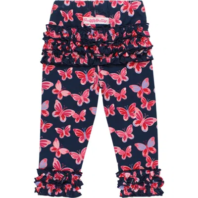 Rufflebutts Baby Girls Ruffle Leggings With Signature Rear Ruffles In Multi