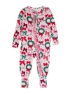 Rufflebutts Baby Girls Softsnooze Convertible Ruffle One Piece Pajama In Multi