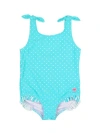 Rufflebutts Baby Girls Upf50+ Tie Shoulder One Piece In Green