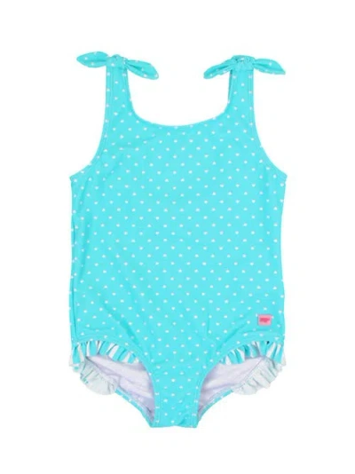 Rufflebutts Baby Girls Upf50+ Tie Shoulder One Piece In Green