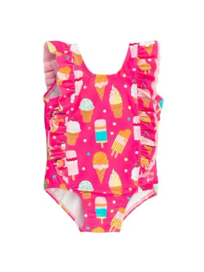 Rufflebutts Baby Girls Upf50+ Waterfall One Piece In Multi