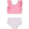 Rufflebutts Baby Girls Upf50+ Waterfall Tankini In By The Seaside