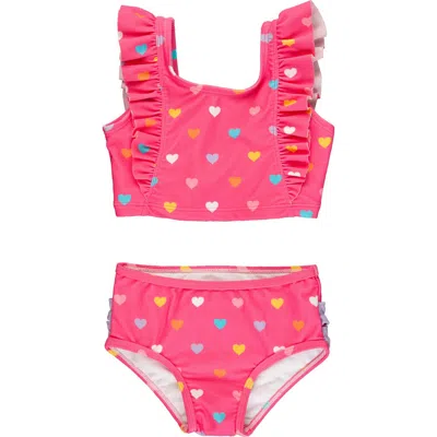 RUFFLEBUTTS RUFFLEBUTTS BABY GIRLS UPF50+ WATERFALL TANKINI