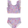 Rufflebutts Baby Girls Upf50+ Waterfall Tankini In Purple