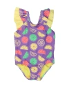 Rufflebutts Baby Girls V-back One Piece In Purple