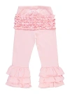 Rufflebutts Baby/toddler Girls Ruffle Flare Pants In Pink