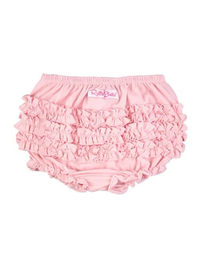 Rufflebutts Baby/toddler Knit Rufflebutt Bloomer In Pink