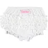 Rufflebutts Baby/toddler Knit Rufflebutt Bloomer In White