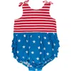 Rufflebutts Baby/toddler Knit Tie Shoulder Bubble Romper