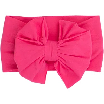 Rufflebutts Kids'  Big Bow Headband In Pink