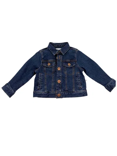 Rufflebutts Kids' Boys Denim Jacket In Medium Wash In Blue