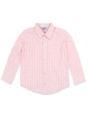 Rufflebutts Babies'  Boys Long Sleeve Button Down Shirt In Pink