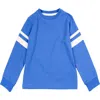 Rufflebutts Babies'  Boys Racing Stripe Long Sleeve Shirt In Blue