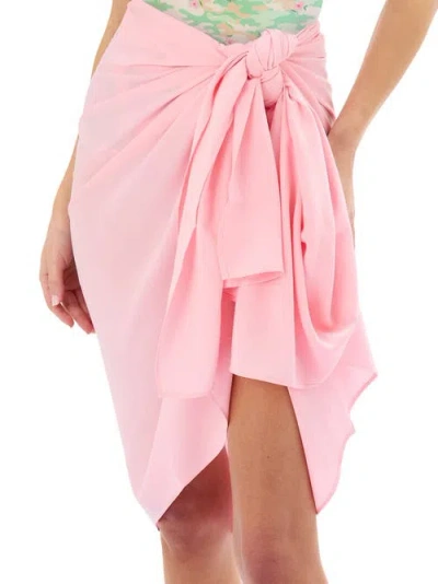 Rufflebutts Convertible Sarong In Pink