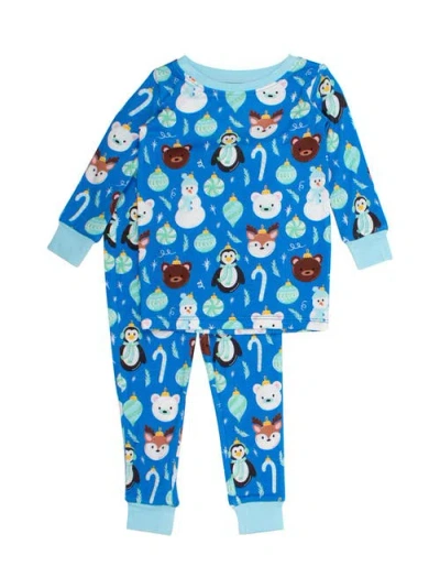 Rufflebutts Gender Inclusive Softsnooze Long Sleeve Pajama Set In Multi