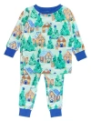 Rufflebutts Gender Inclusive Softsnooze Long Sleeve Pajama Set In Multi