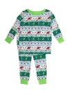 Rufflebutts Gender Inclusive Softsnooze Long Sleeve Pajama Set In Multi