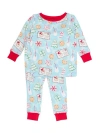 Rufflebutts Gender Inclusive Softsnooze Long Sleeve Pajama Set In Multi