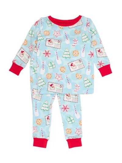 Rufflebutts Gender Inclusive Softsnooze Long Sleeve Pajama Set In Multi