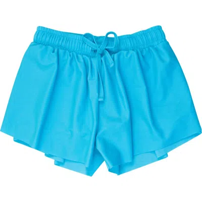 Rufflebutts Kids'  Girls Active Butterfly Shorts In Blue