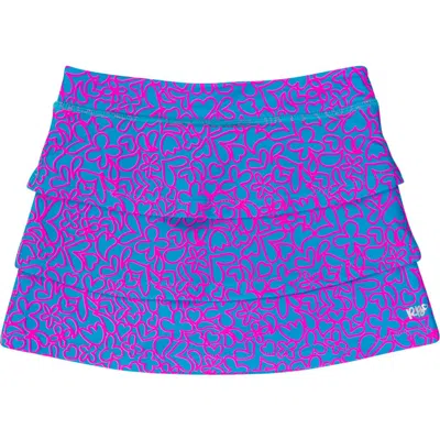 Rufflebutts Babies'  Girls Active Skort In Neon Glow