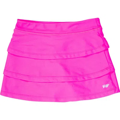 Rufflebutts Babies'  Girls Active Skort In Neon Magenta