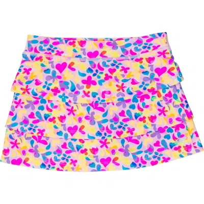 Rufflebutts Babies'  Girls Active Skort In Vibrant Neon