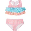 Rufflebutts Kids'  Girls Flounce Bikini In Multi