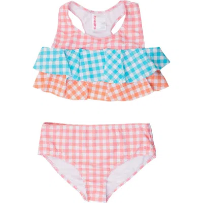 Rufflebutts Kids'  Girls Flounce Bikini In Multi