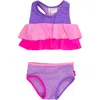 Rufflebutts Kids'  Girls Flounce Bikini In Multi