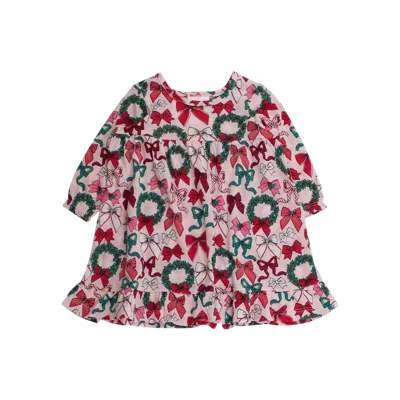 Rufflebutts Kids'  Girls Holiday Pajama Night Gown In Red