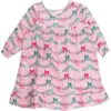 Rufflebutts Kids'  Girls Holiday Pajama Night Gown In Pink