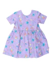 Rufflebutts Kids'  Girls Knit Short Sleeve Twirl Dress