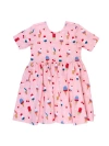 Rufflebutts Kids'  Girls Knit Short Sleeve Twirl Dress