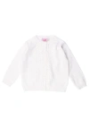 Rufflebutts Kids'  Girls Lightweight Pointelle Cardigan In White