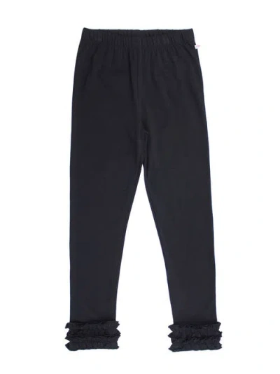 Rufflebutts Kids'  Girls Ruffle Leggings In Black