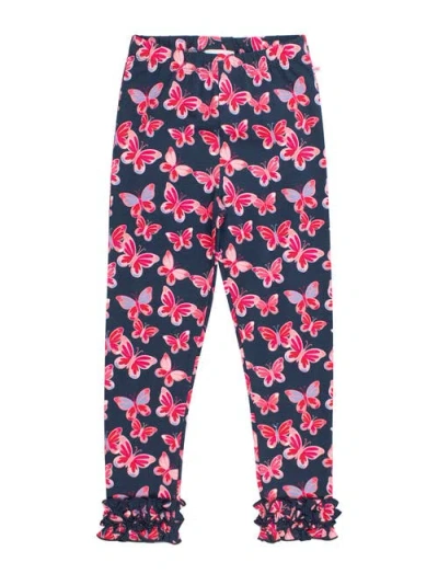 Rufflebutts Kids'  Girls Ruffle Leggings In Blue