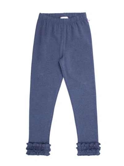 Rufflebutts Kids'  Girls Ruffle Leggings In Blue
