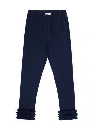 Rufflebutts Kids'  Girls Ruffle Leggings In Blue