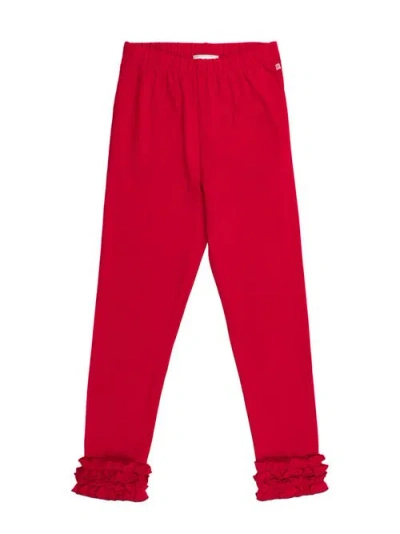 Rufflebutts Kids'  Girls Ruffle Leggings In Red