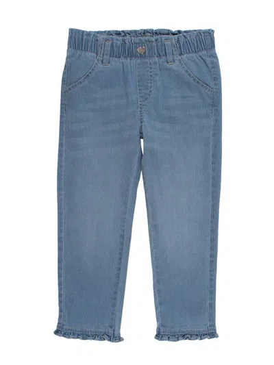 Rufflebutts Kids'  Girls Ruffle Straight Jeans In Blue