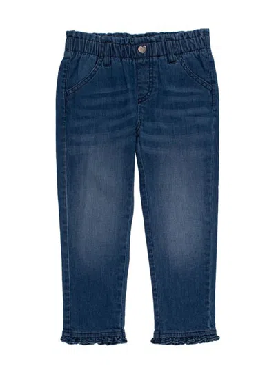 Rufflebutts Kids'  Girls Ruffle Straight Jeans In Blue