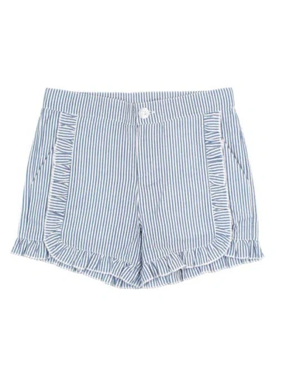 Rufflebutts Kids'  Girls Seersucker Ruffle Trim Woven Shorts In Multi