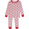 Rufflebutts Kids'  Girls Softsnooze Ruffle Long Sleeve Pajama Set In Animal Print