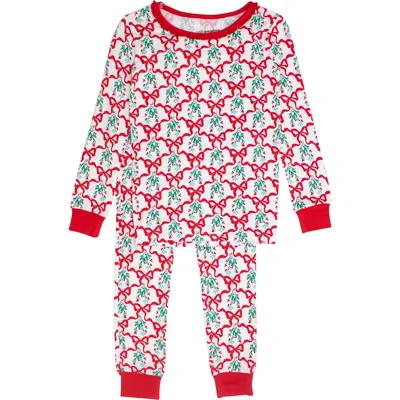 Rufflebutts Kids'  Girls Softsnooze Ruffle Long Sleeve Pajama Set In Animal Print