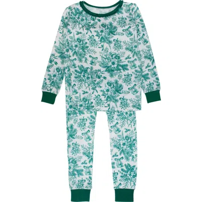 Rufflebutts Kids'  Girls Softsnooze Ruffle Long Sleeve Pajama Set In Multi