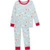 Rufflebutts Kids'  Girls Softsnooze Ruffle Long Sleeve Pajama Set In Multi