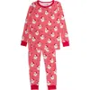 Rufflebutts Kids'  Girls Softsnooze Ruffle Long Sleeve Pajama Set In Red