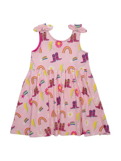 Rufflebutts Kids'  Girls Tie Shoulder Twirl Dress
